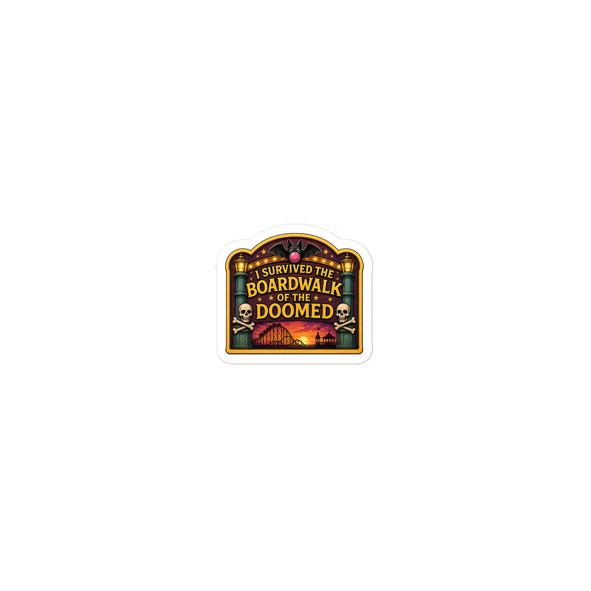 I Survived the Boardwalk of the Doomed Sticker product image (1)