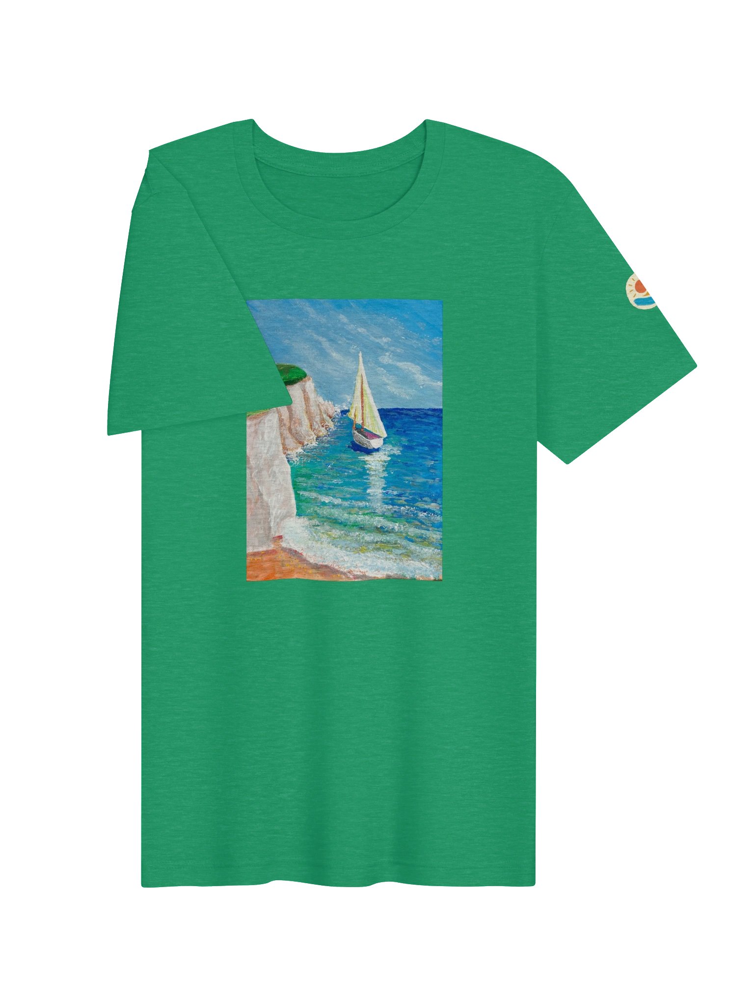 Sailing by the Cliffs — T-shirt product image (43)