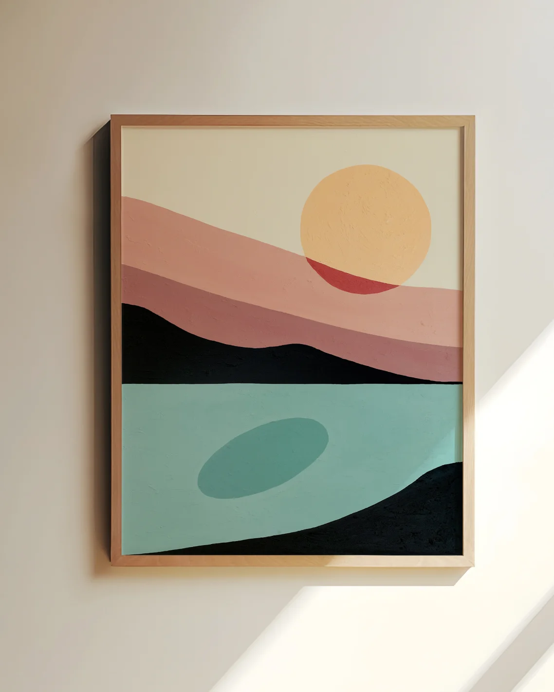 Mountain Sunset Painting Print product image (1)