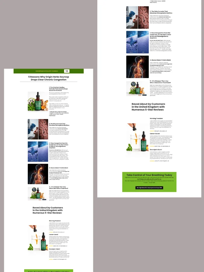 Soursop 10-in-1 Drops - CRO Optimized Listicle Landing Page Template | GemPages product image (1)