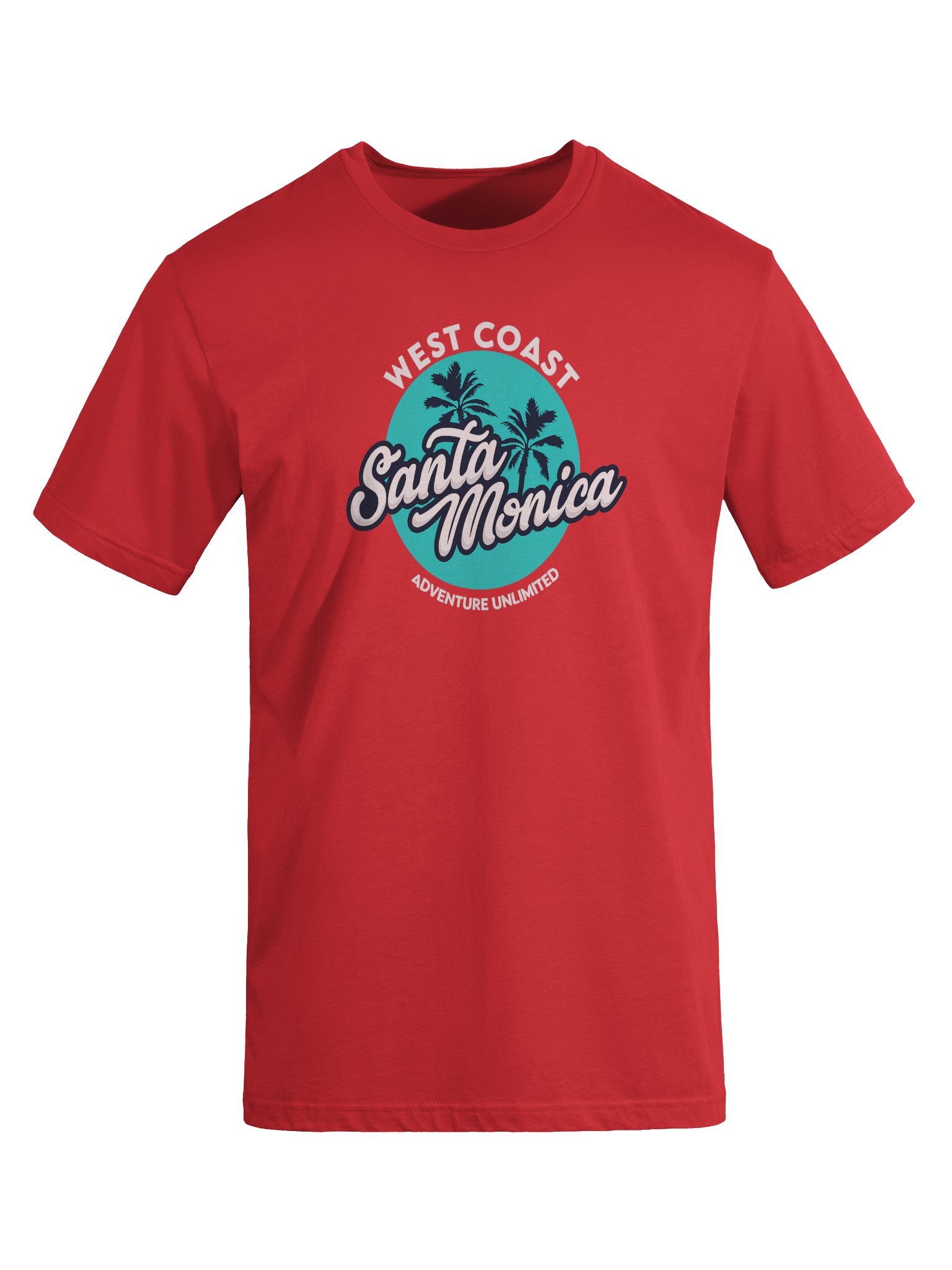"Santa Monica Adventure Unlimited" West Coast T-Shirt product image (8)
