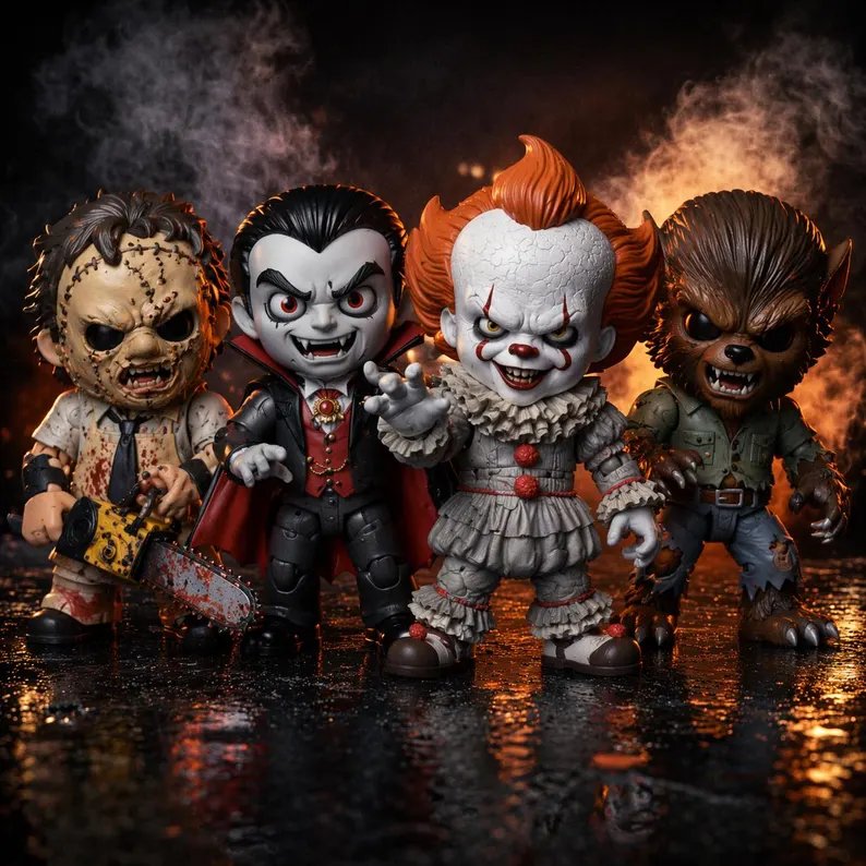 100 Mini Flexi Horror Icons STL & 3MF Bundle product image (4)
