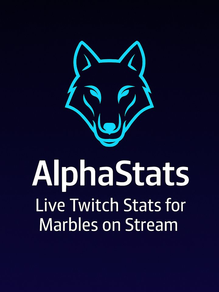 AlphaStats: Real-Time Stats Tracker for Marbles on Stream product image (1)