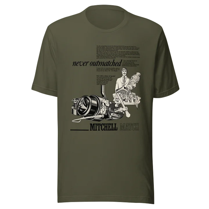 Mitchell 440a Match Reel T-Shirt (Khaki) product image (1)
