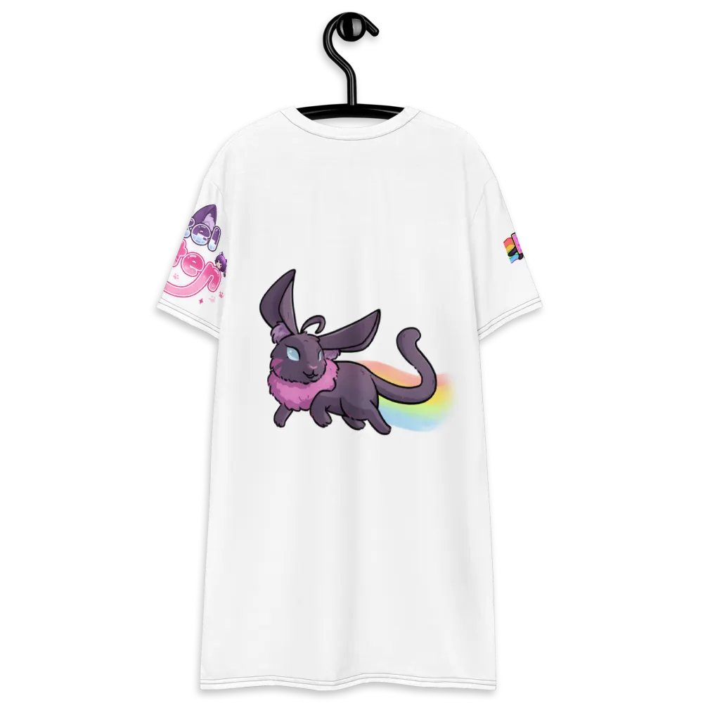 Pixel Kitten Playful All-Over T-Shirt Dress product image (8)