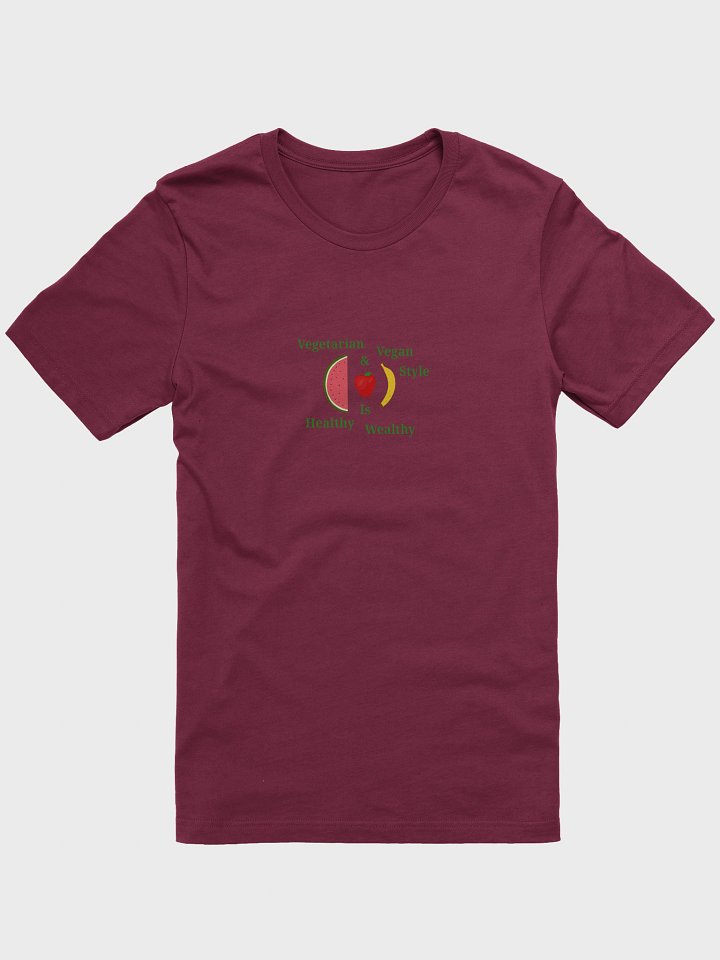 Healthy Wealthy Vegetarian & Vegan T-Shirt product image (1)
