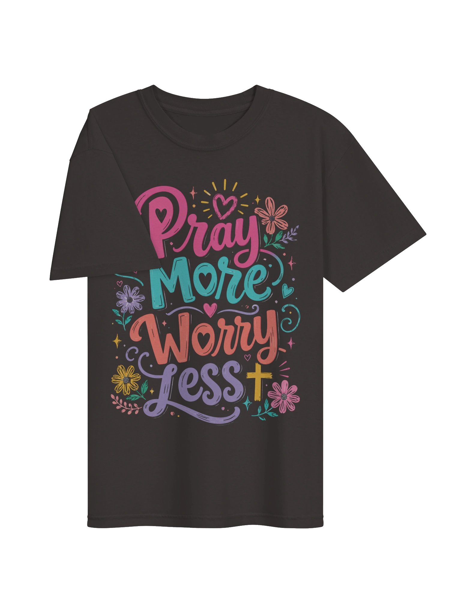 Pray More Worry Less Comfort Colors T-Shirt product image (8)