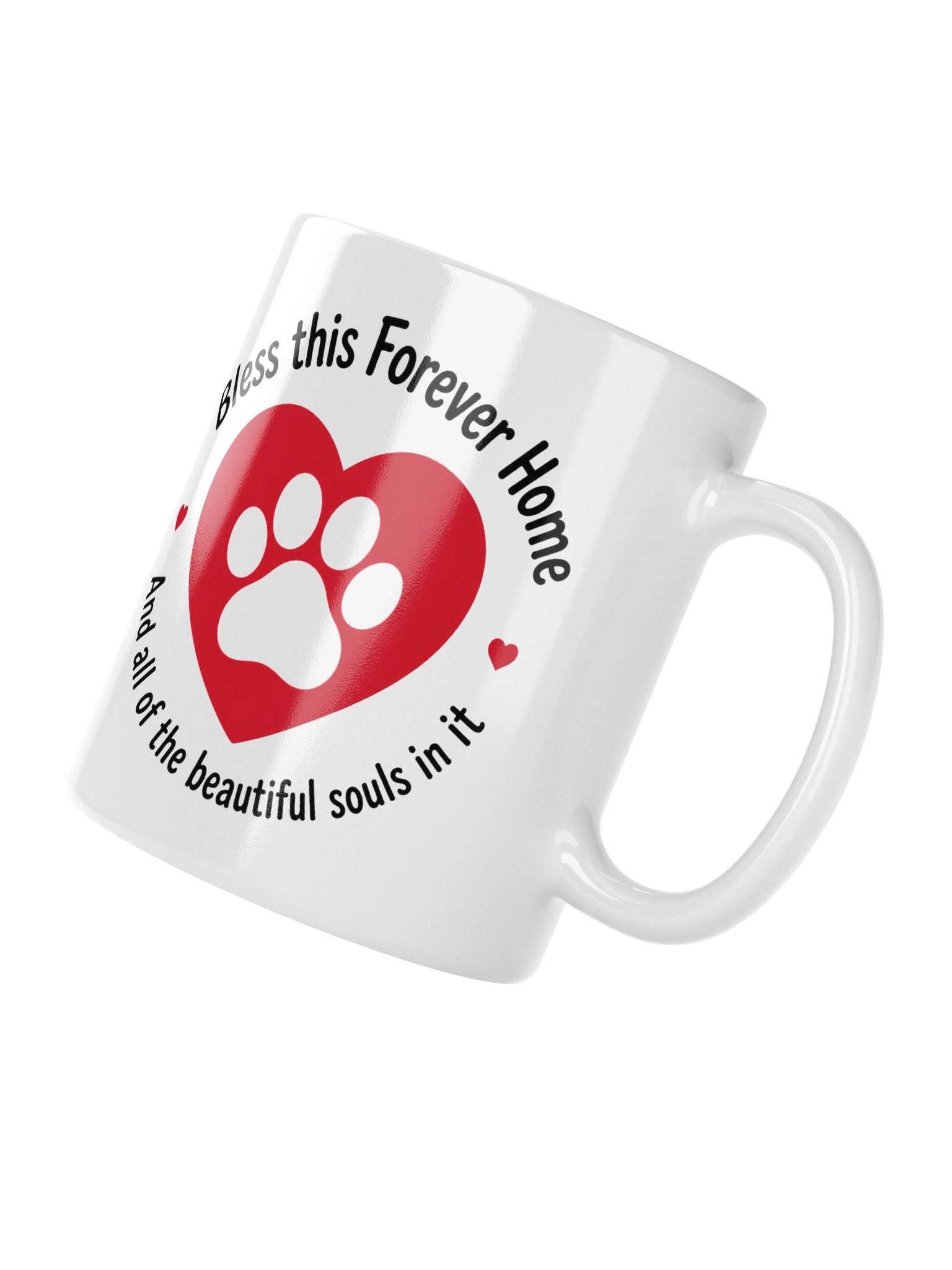 Bless this Forever Home Paw and Heart Mug product image (3)