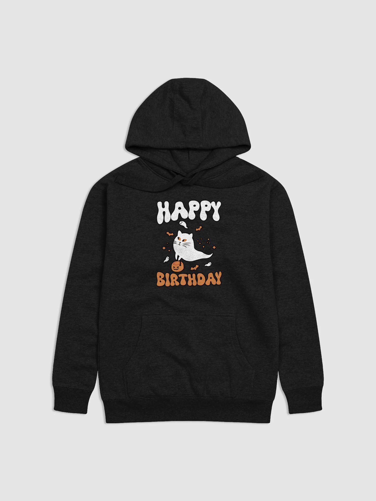 Happy Birthday (Cat Ghost Halloween) Hoodie 1 product image (1)