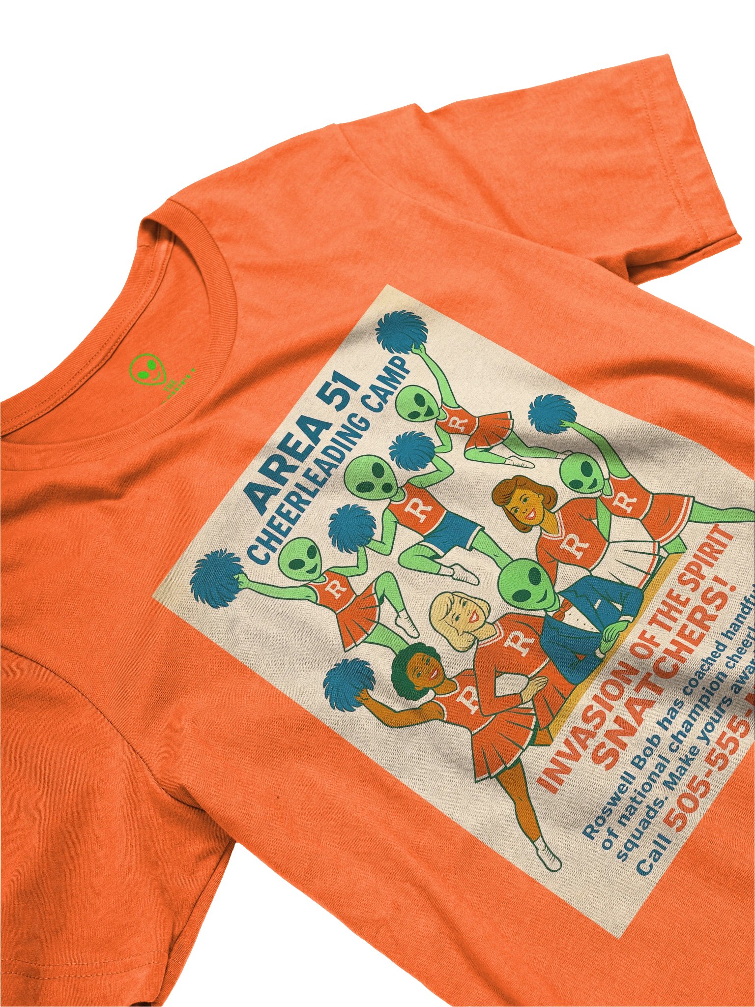 Area 51 Cheerleading Camp Roswell Aliens 1950's Retro Concert Tee Fit Unisex T-Shirt product image (51)