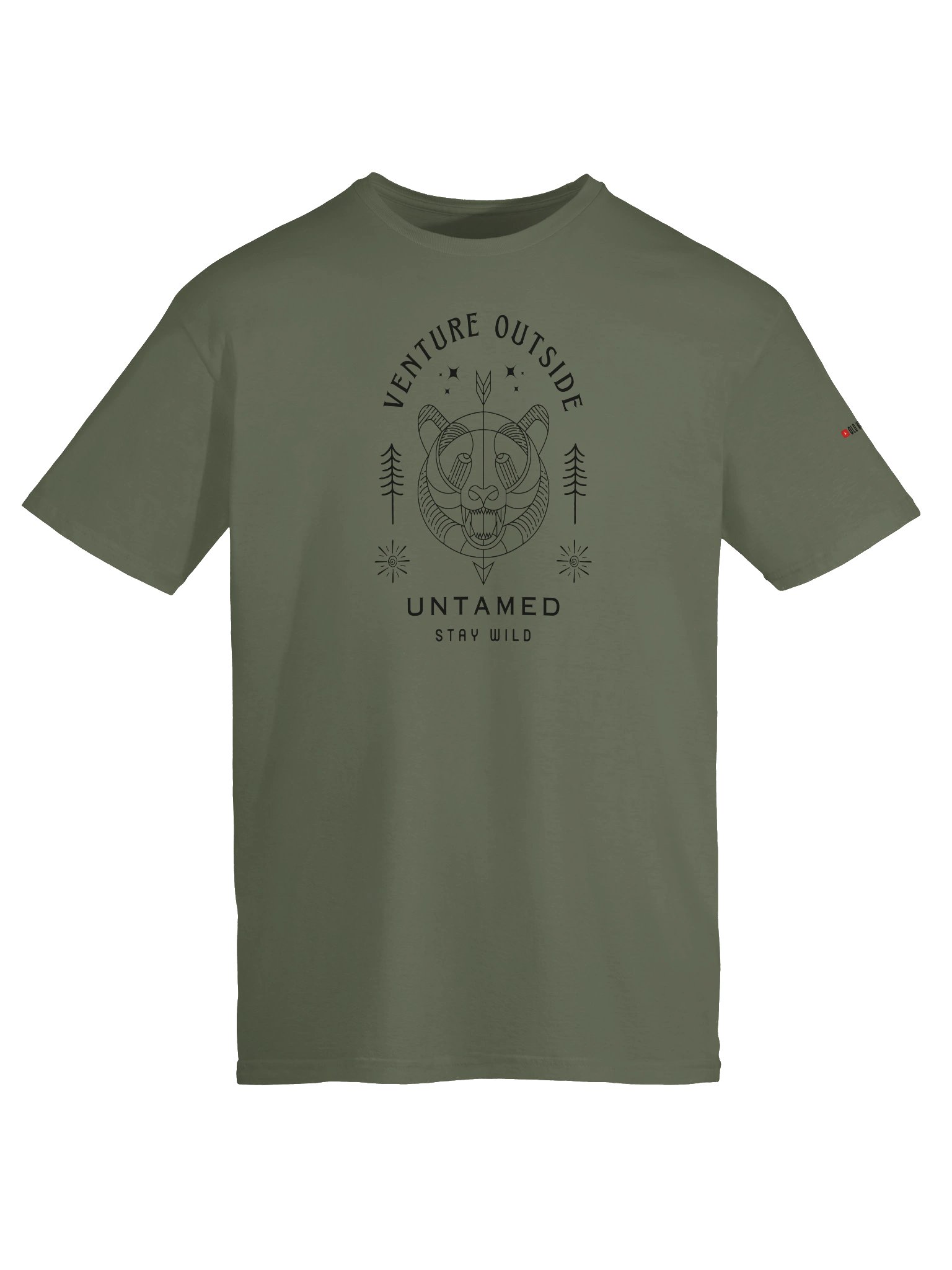 Venture Outside Black Graphic Unisex Tee product image (41)