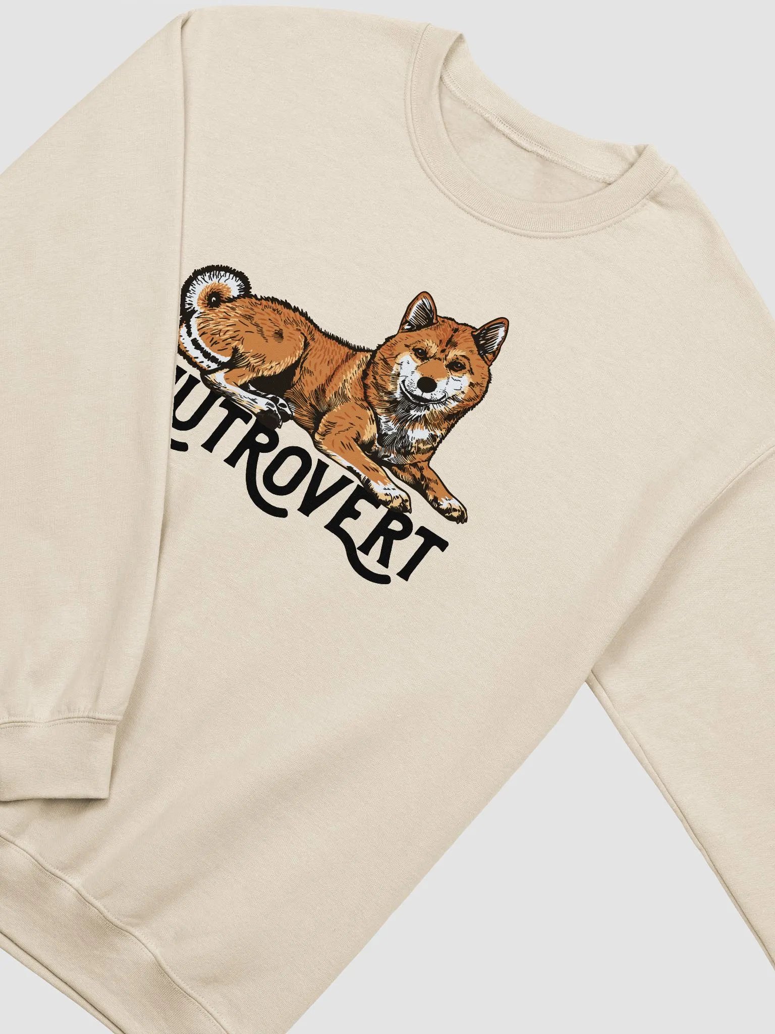 Inutrovert Sweatshirt of a Shiba Inu | Funny Shirt for Shiba Inu Paw-rents product image (4)