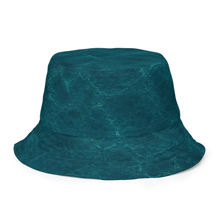 "A701" Teal Ripple Reversible Bucket Hat product image (1)