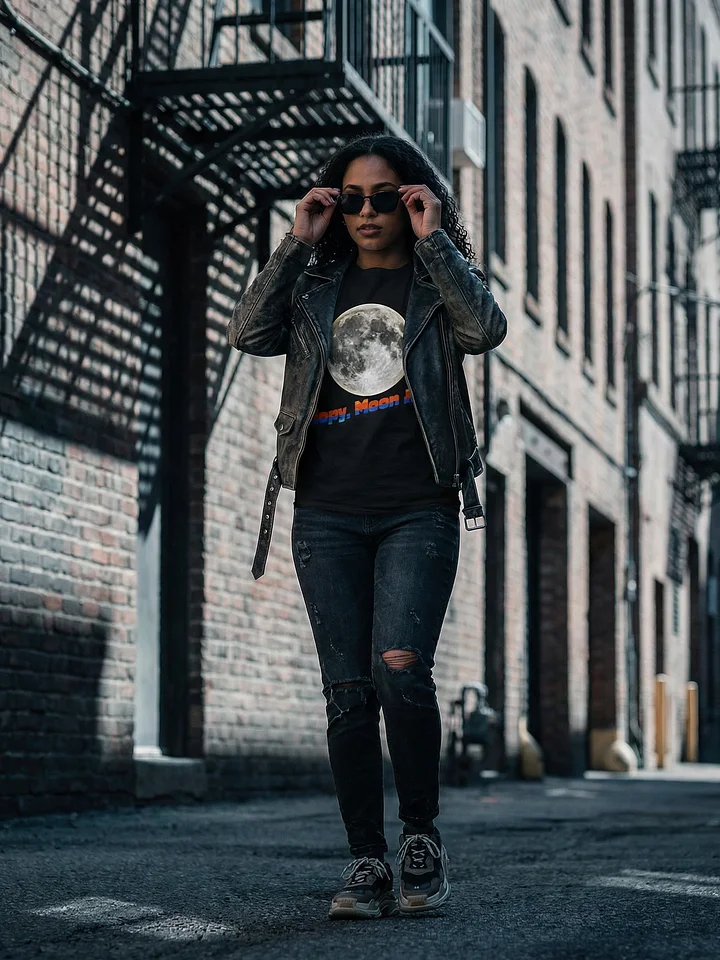 Copy Moon Joy Shirt, Moon Graphic Tee, Minimal Space T-Shirt, Aesthetic Lunar Shirt, Trendy Oversized Tee product image (2)