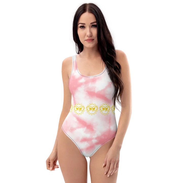 Sol Weird Graphic One-Piece (Pink Tie-Dye) product image (1)