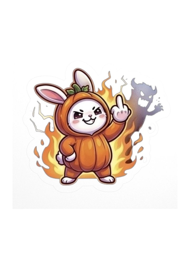 Mischievous Rabbit Kiss Cut Stickers product image (1)