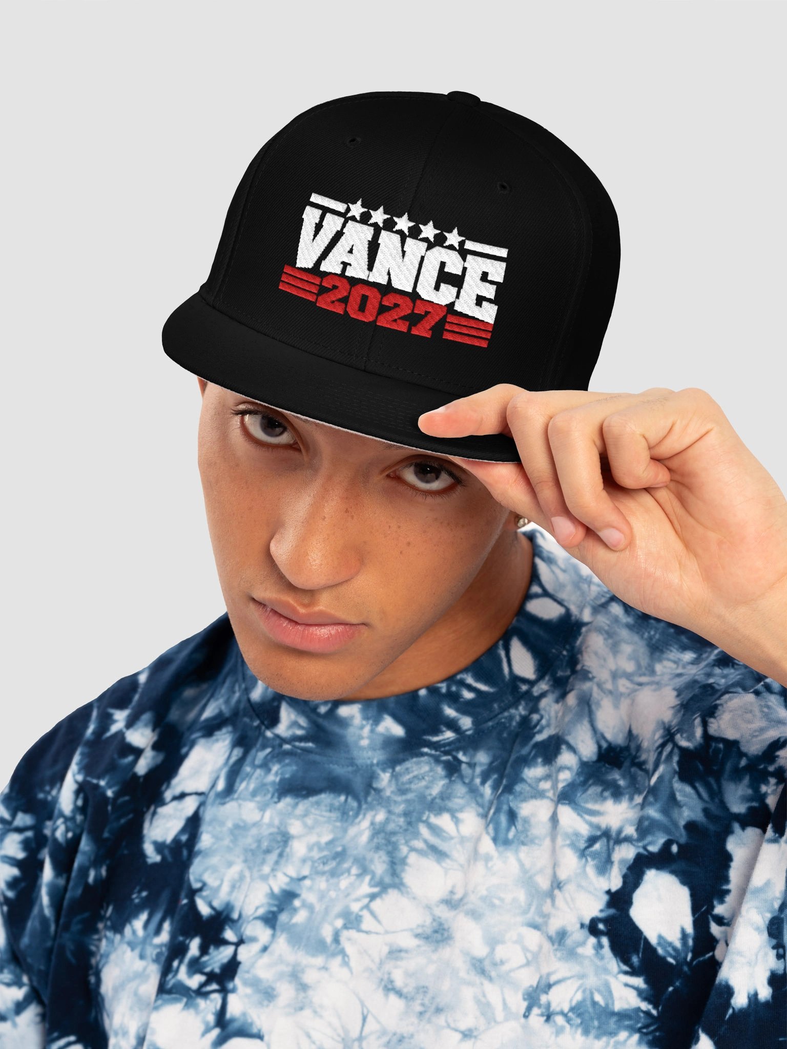 VANCE 2027 Black Embroidered Snapback. product image (5)