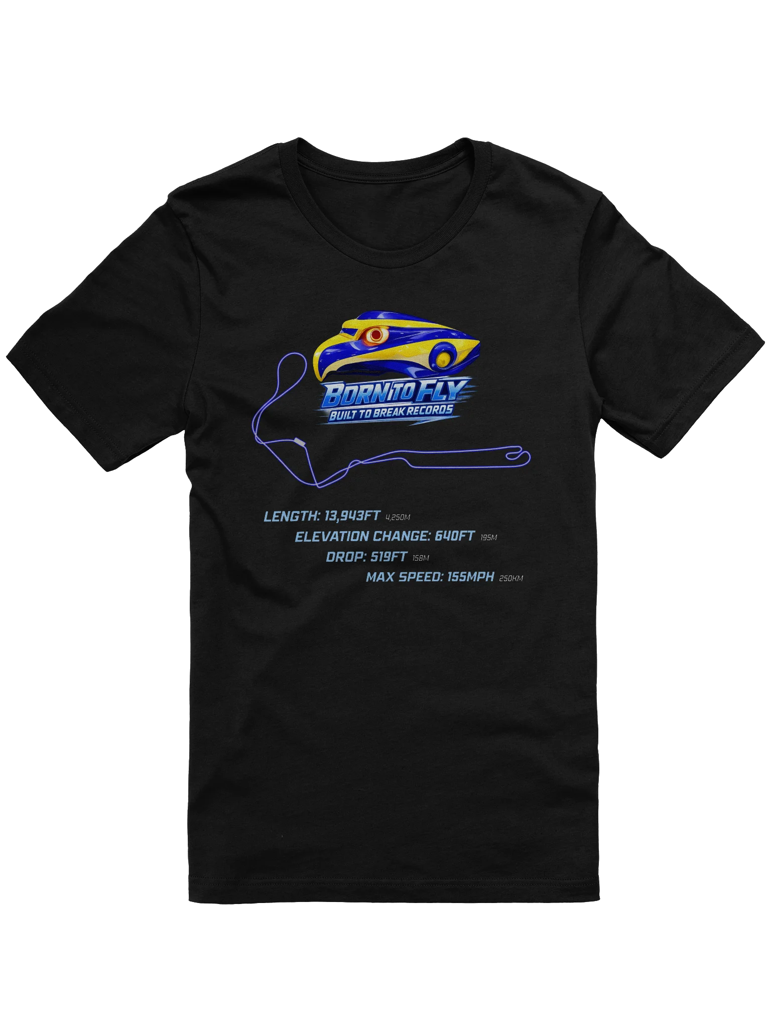 Born To Fly - Falcon's Shirt - World's Tallest, Fastest & Longest Roller Coaster product image (1)