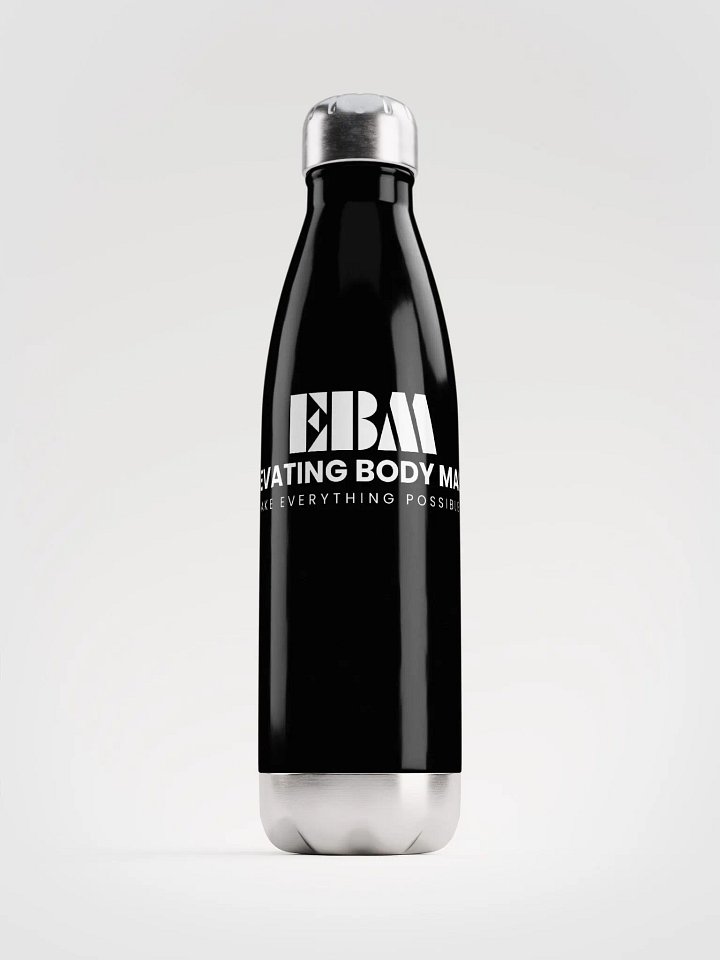 EBM Stainless Steel Water Bottle (Black) product image (1)