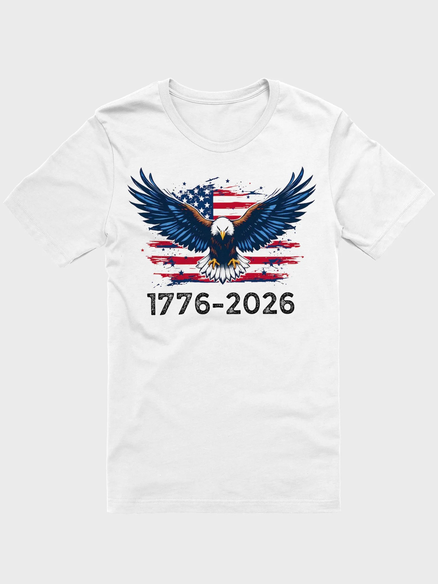 Patriotic American Eagle Flag T-shirt | 1776-2026 USA Bald Eagle Red White Blue Stars Stripes Tee product image (38)