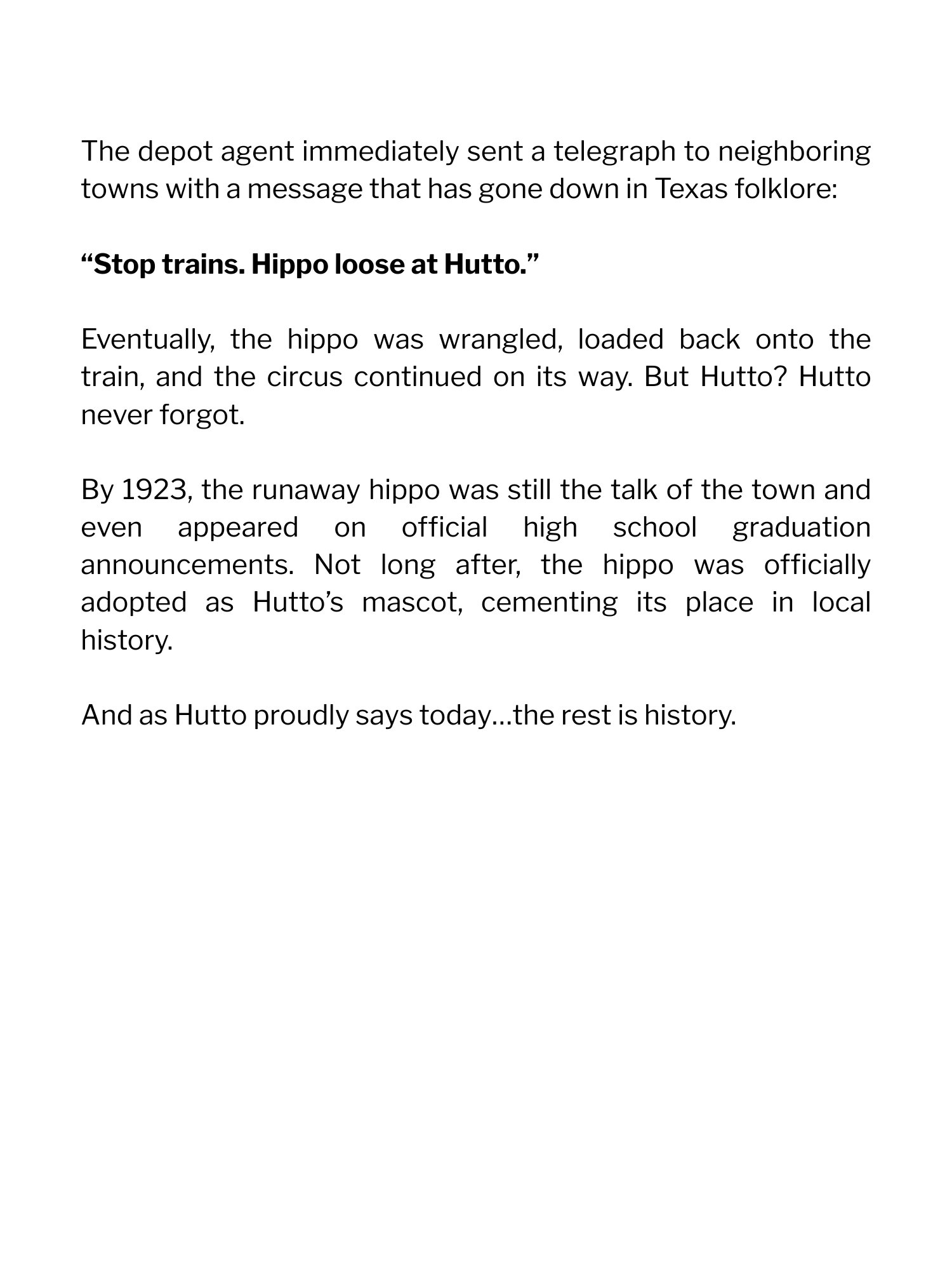 Hutto, Texas 2026 Coloring Book and Calendar of Hutto Hippos – Digital Edition product image (10)