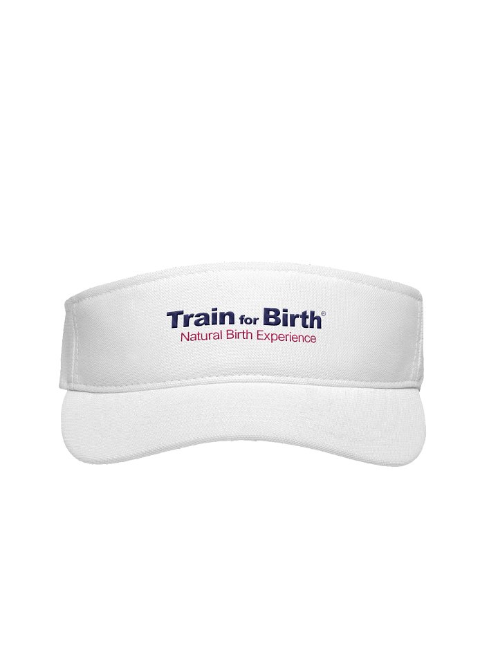 Train for Birth® Flexfit White Visor product image (1)