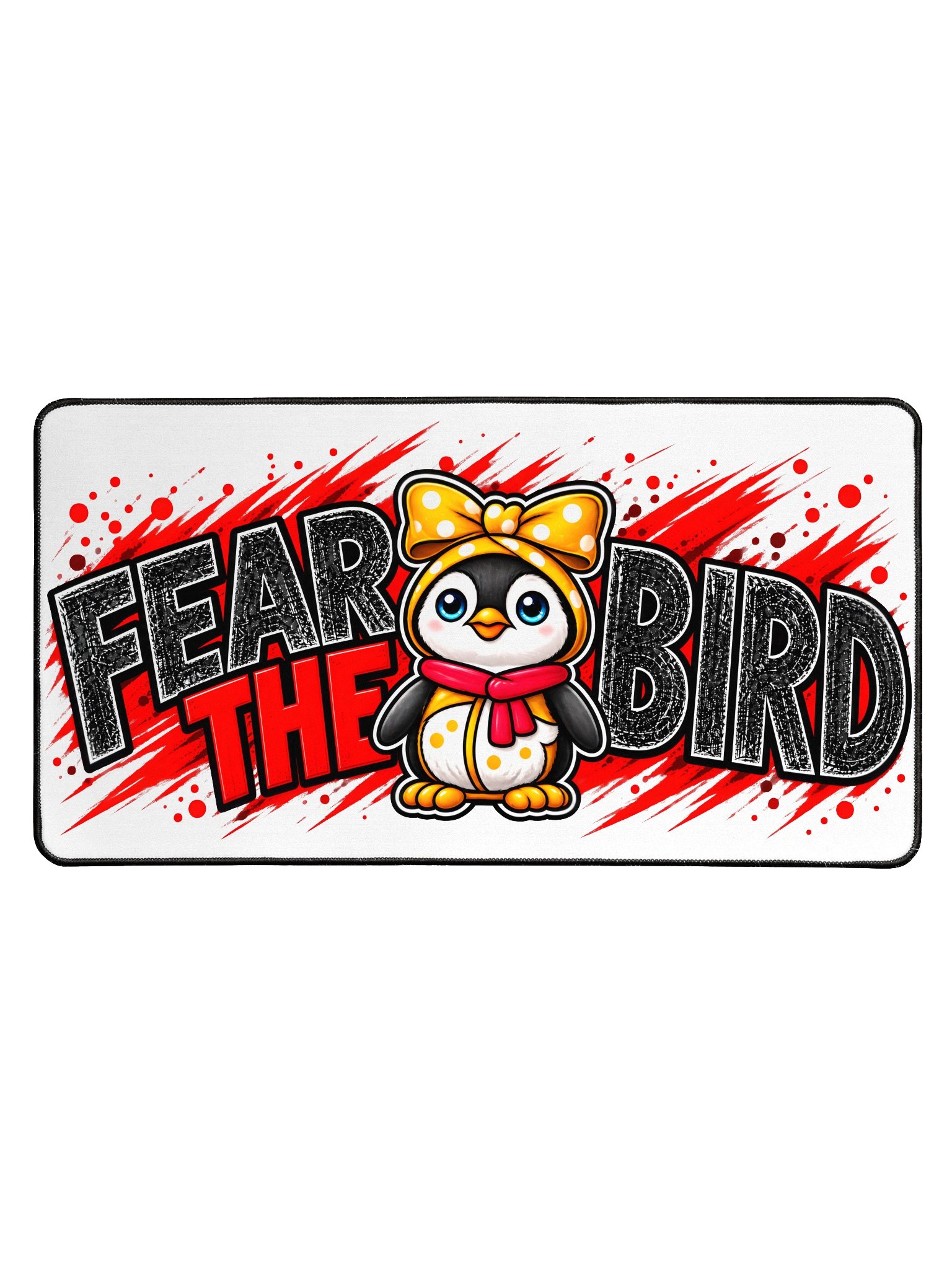 Lulu The Penguin Bird Desk Mat – Waddle Squad Desk Setup product image (1)