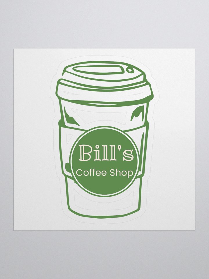 Bill's Coffee Shop Coffee Cup Sticker product image (1)