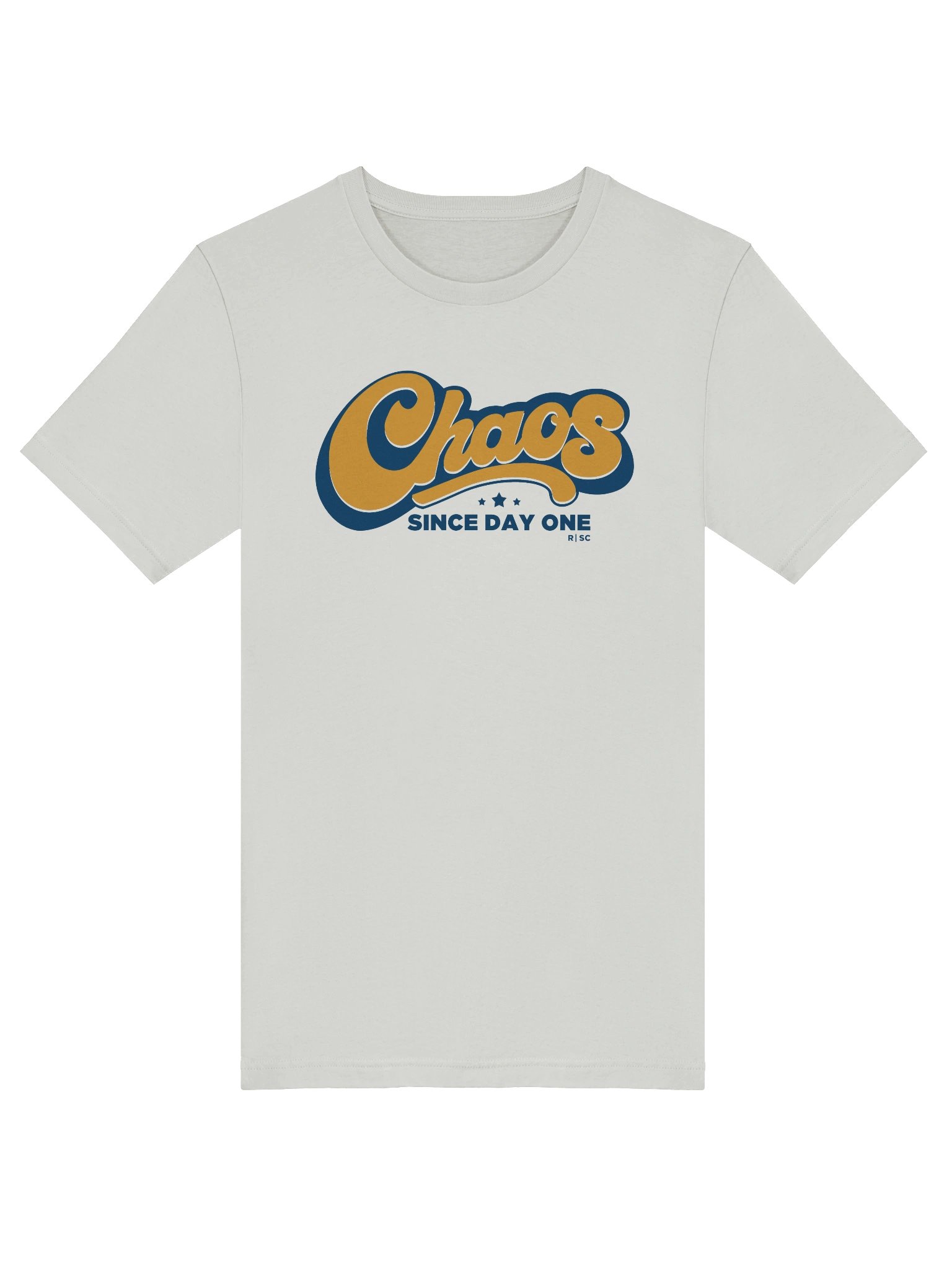 Chaos Since Day One T-shirt (Orange and Blue) product image (5)