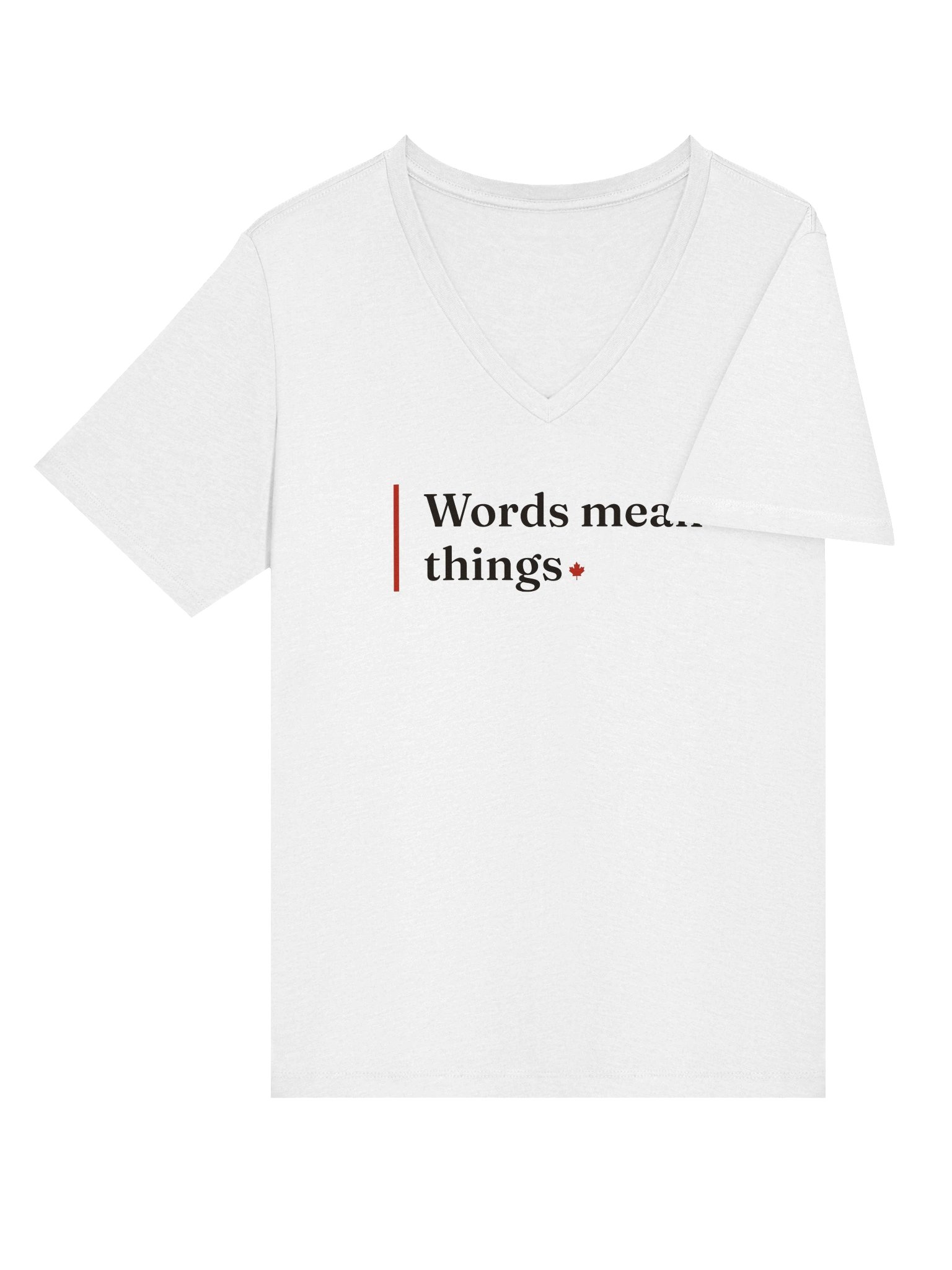 The V-Neck — Solid White Blend product image (4)
