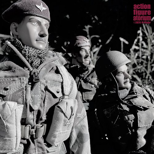 Battle of Arnhem/Operation Market Garden action figure pics. 3 1st Airborne figures from (l-to-r) Dragon Models, Hasbro, 21st...
