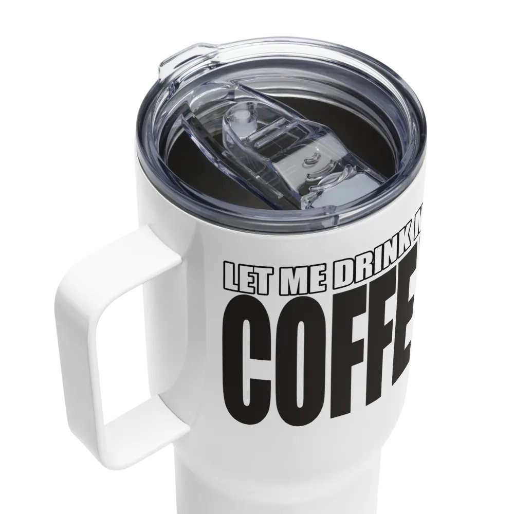 Coffee Or Death Travel Mug With Handle product image (4)