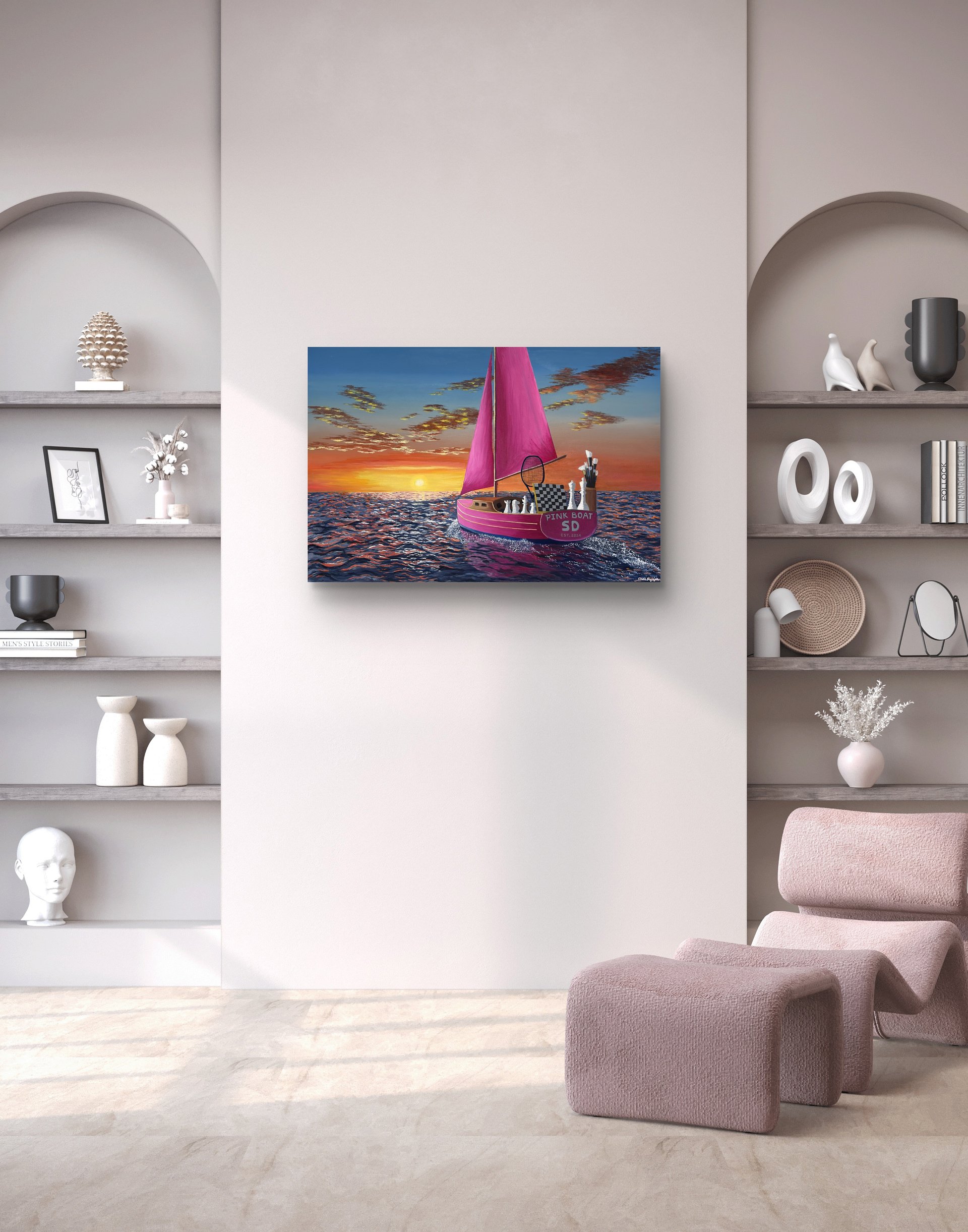 Pink Boat SD - Canvas Print product image (9)