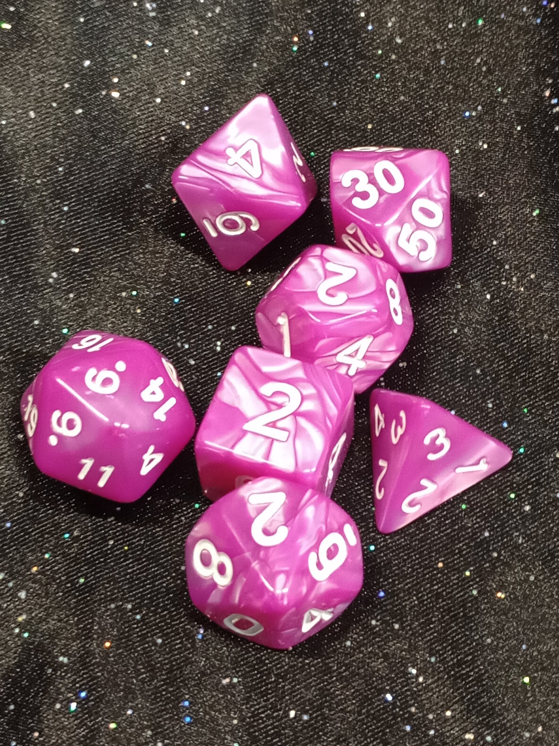 7 Piece RPG Dice - Pearl product image (1)