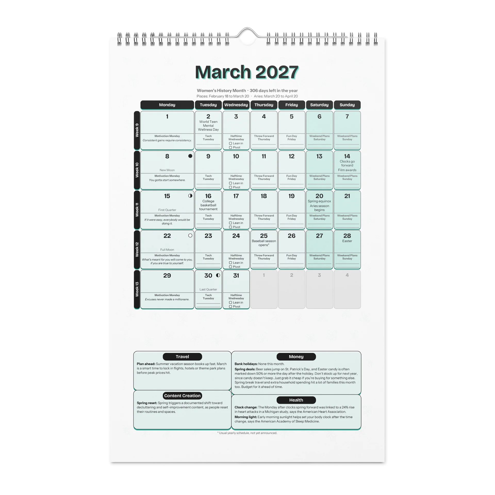 MY YEAR Planner + Calendar 2027 by Rob Virtuoso product image (9)