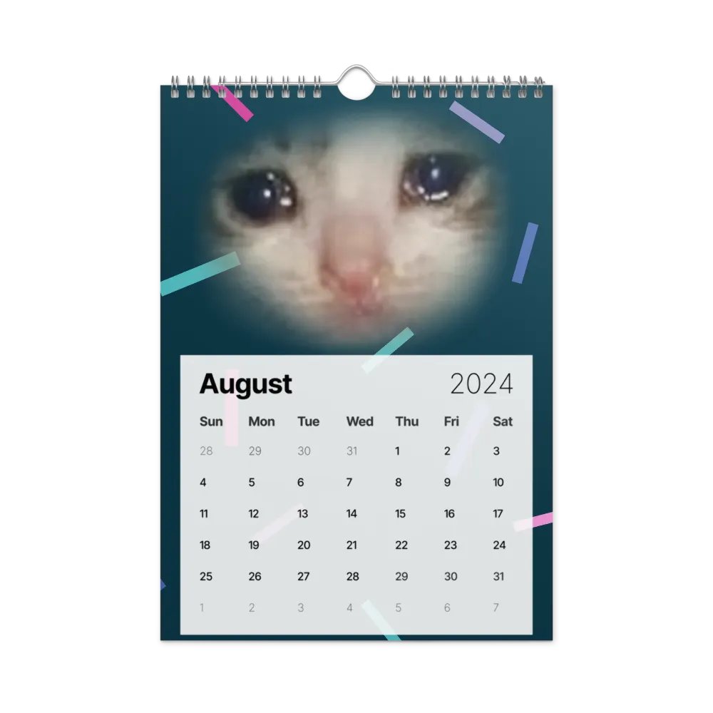 Wall Calendar (2024): Meme Cats product image (4)