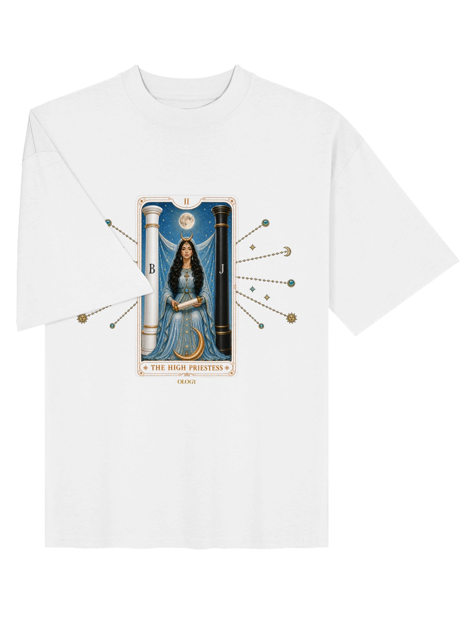 High Priestess Tarot Oversized Tee product image (4)