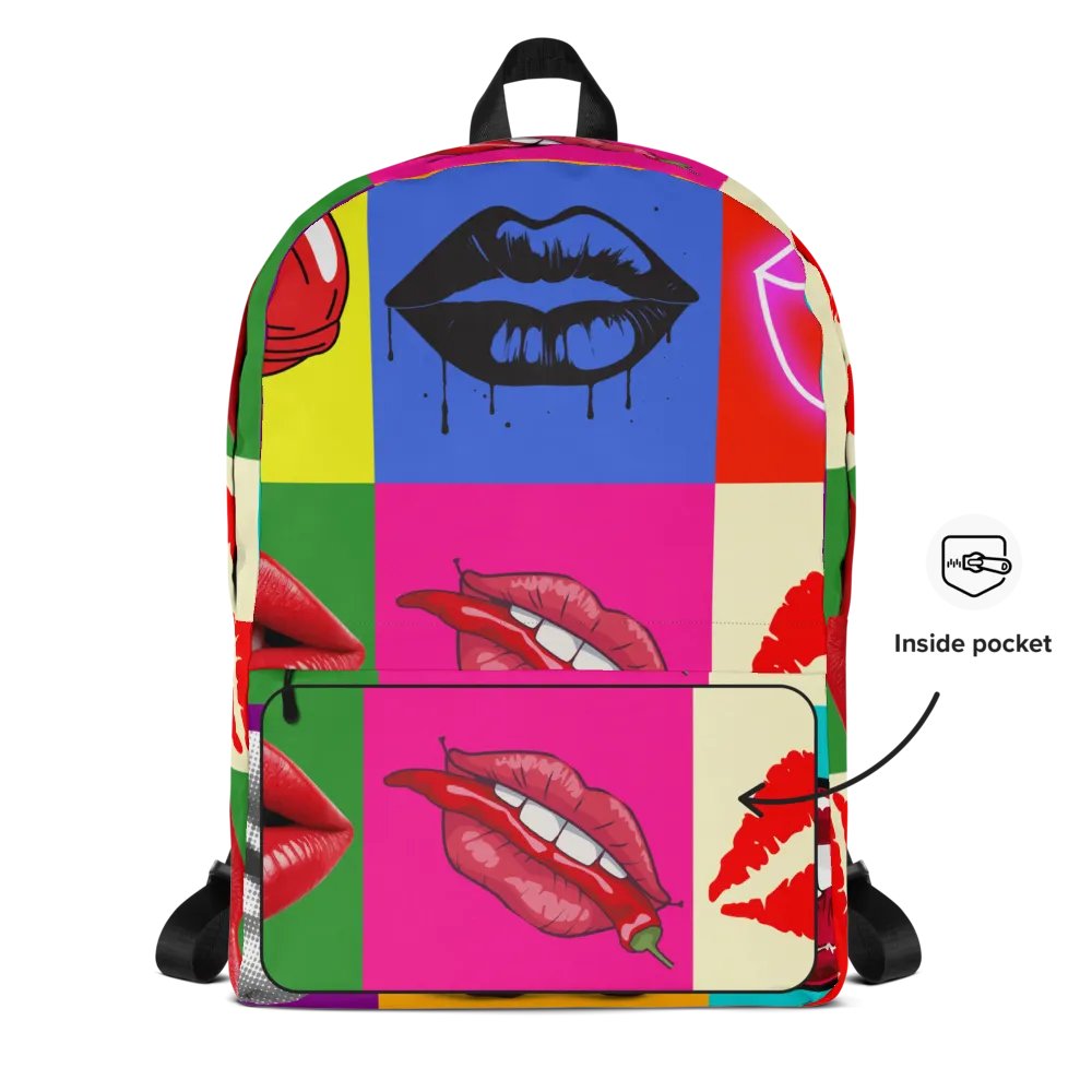 Luscious Lips and Cherries All-Over Print Backpack product image (4)