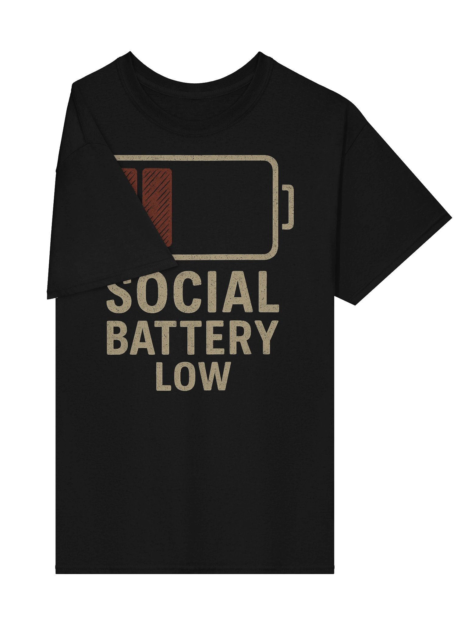 “Social Battery Low Graphic Tee” product image (4)