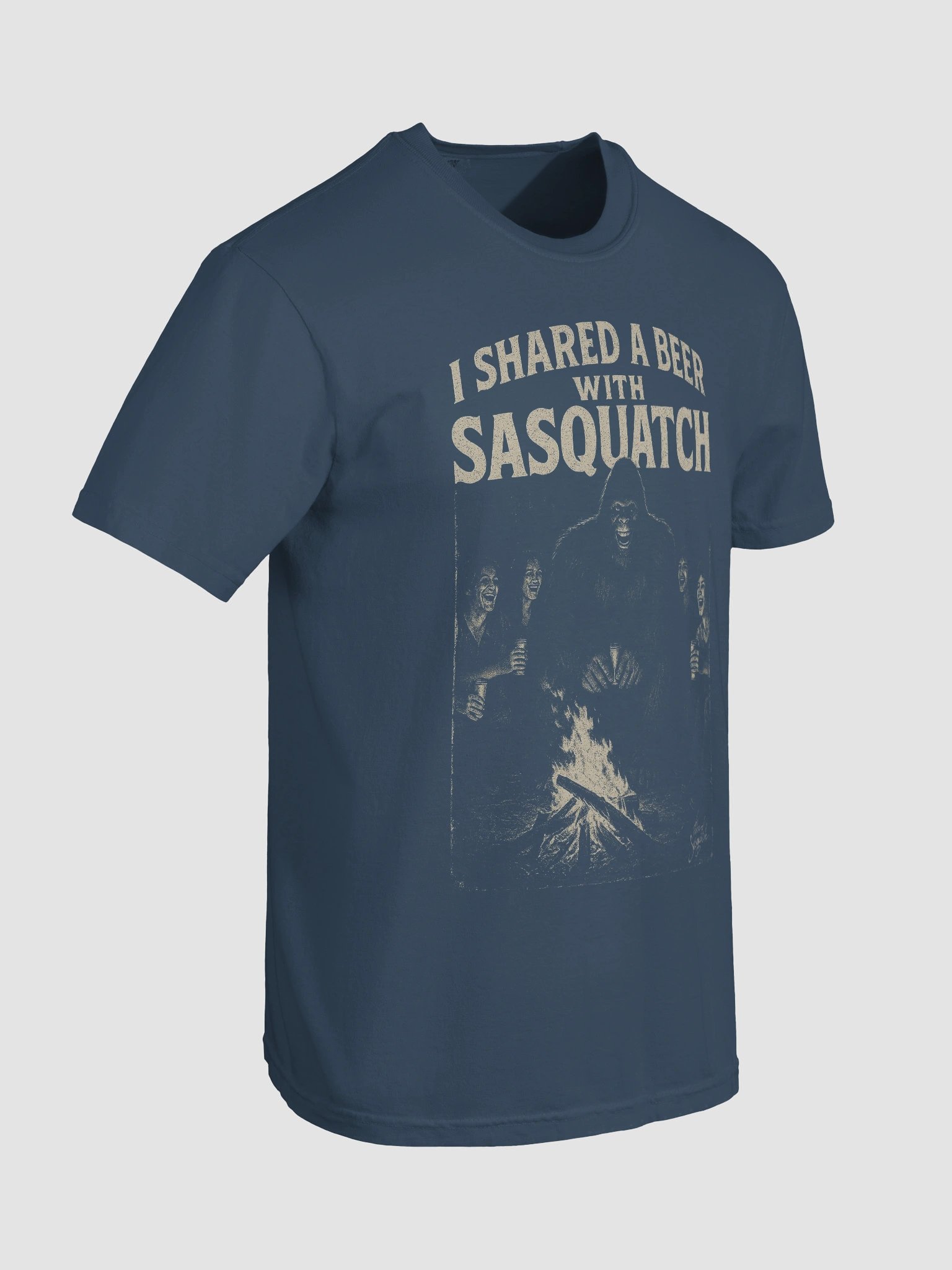 I Shared a Beer with Sasquatch (Campfire T-Shirt II) product image (44)
