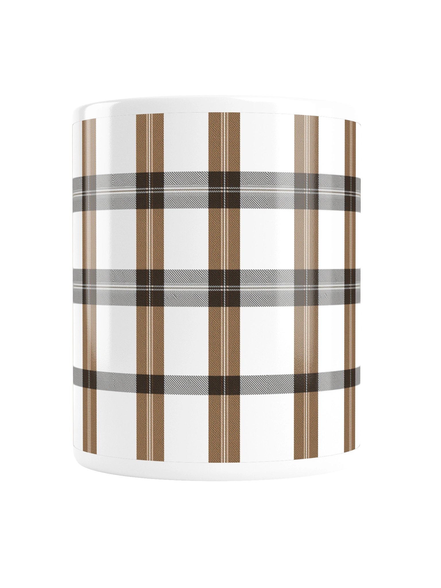 Refined Tartan And Black plaid Ceramic Mug product image (4)