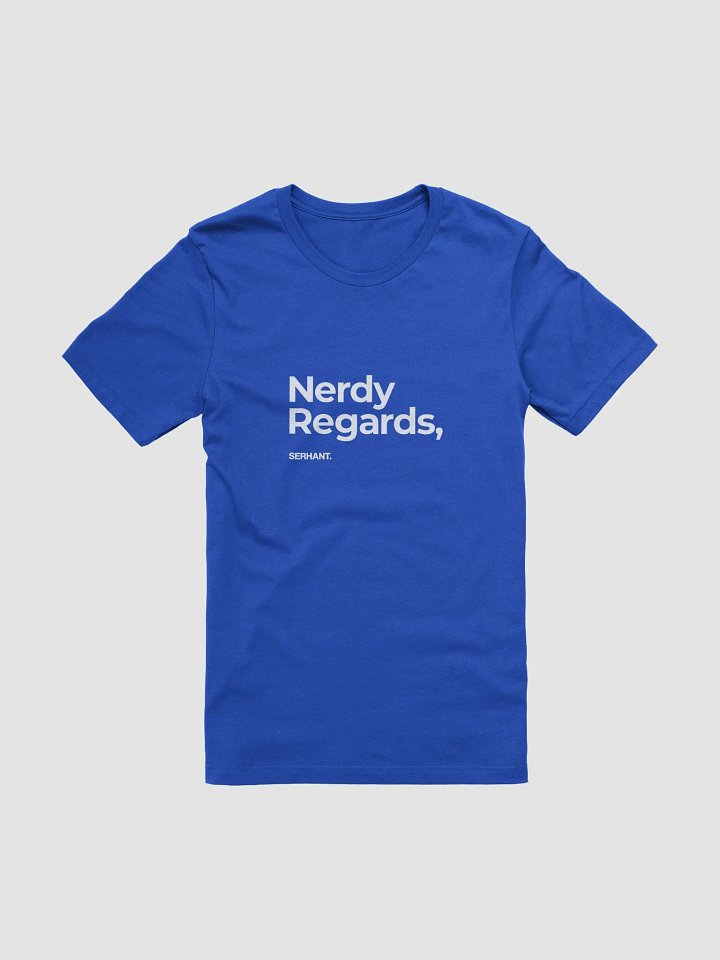 S. Nerdy Regards Royal T-Shirt product image (1)