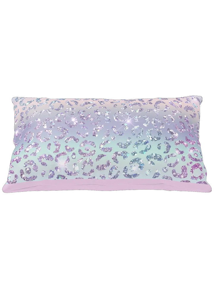 Iridescent Glitter Leopard Pattern All-Over Print Pillow product image (1)