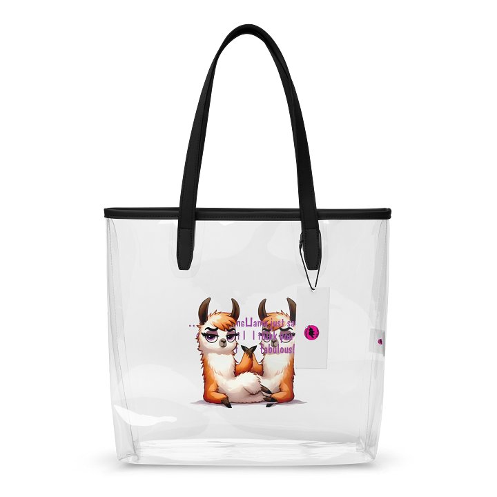 Fabulous Llama Clear Tote Bag product image (2)