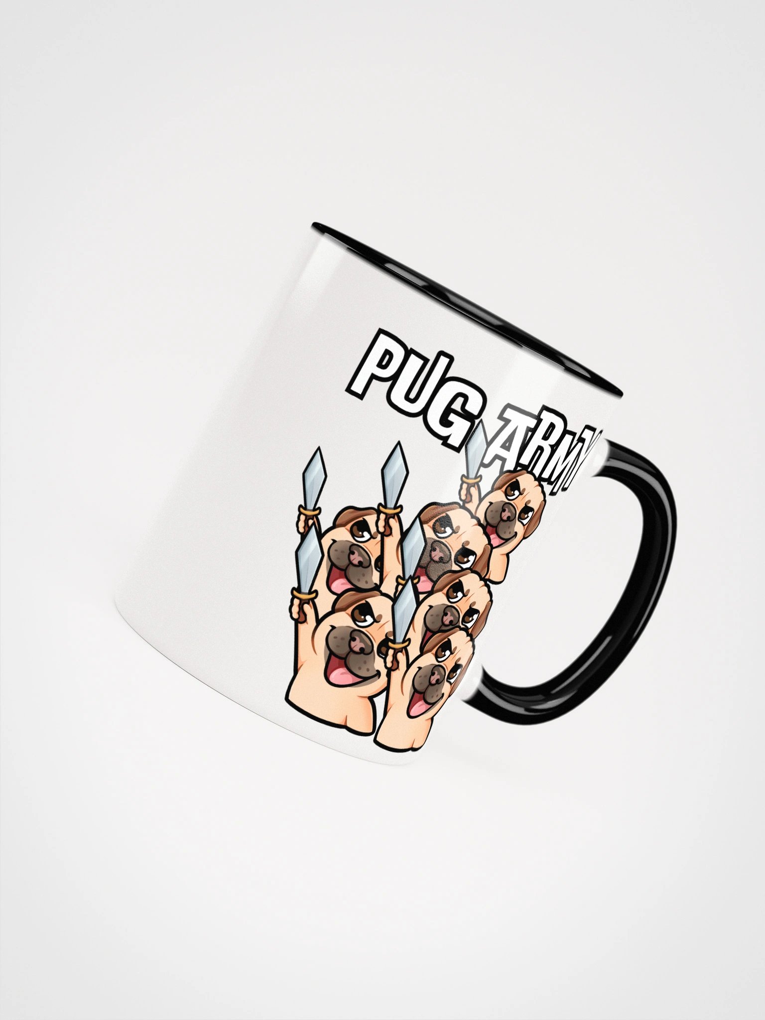 Pug Army - Mug Color Inside product image (24)