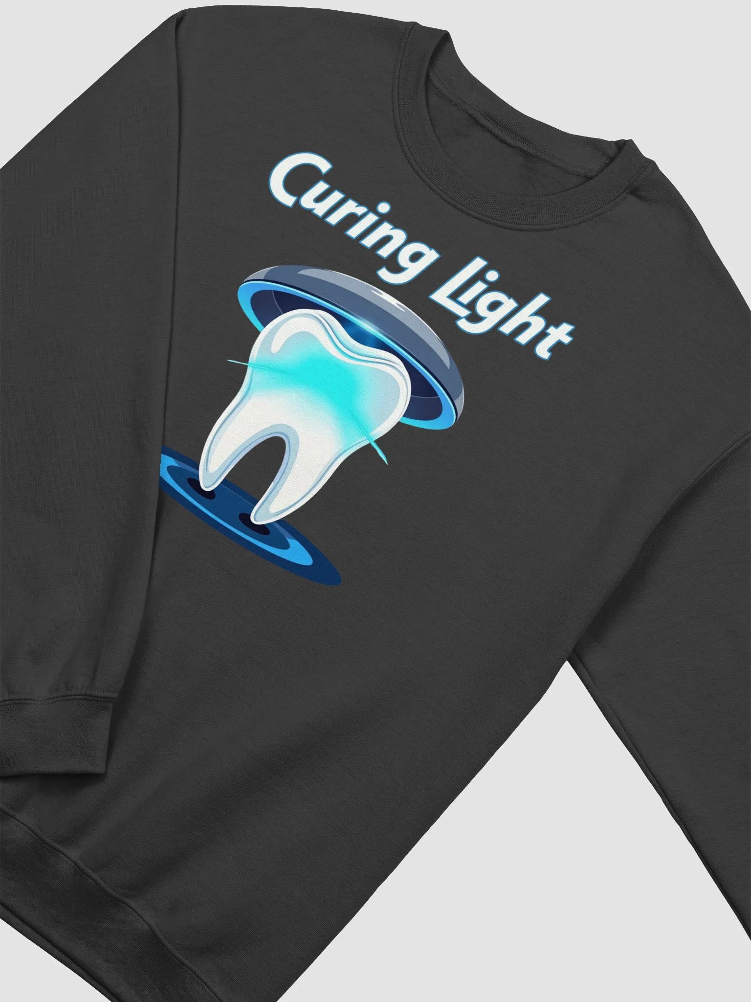 Dental Curing Light Illustration Crewneck Sweatshirt product image (21)