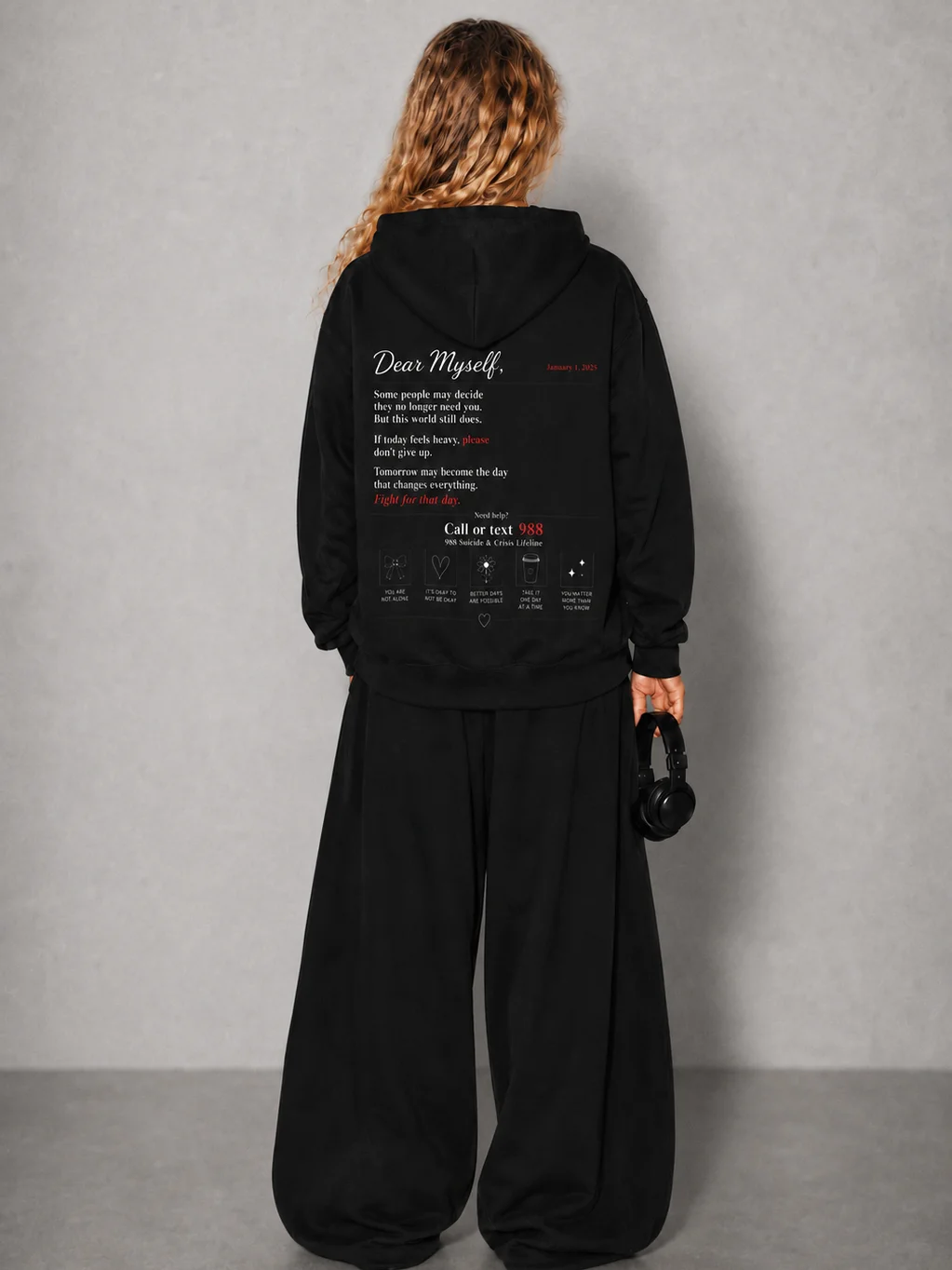 Dear Myself Hoodie | Mental Health Hoodie product image (5)