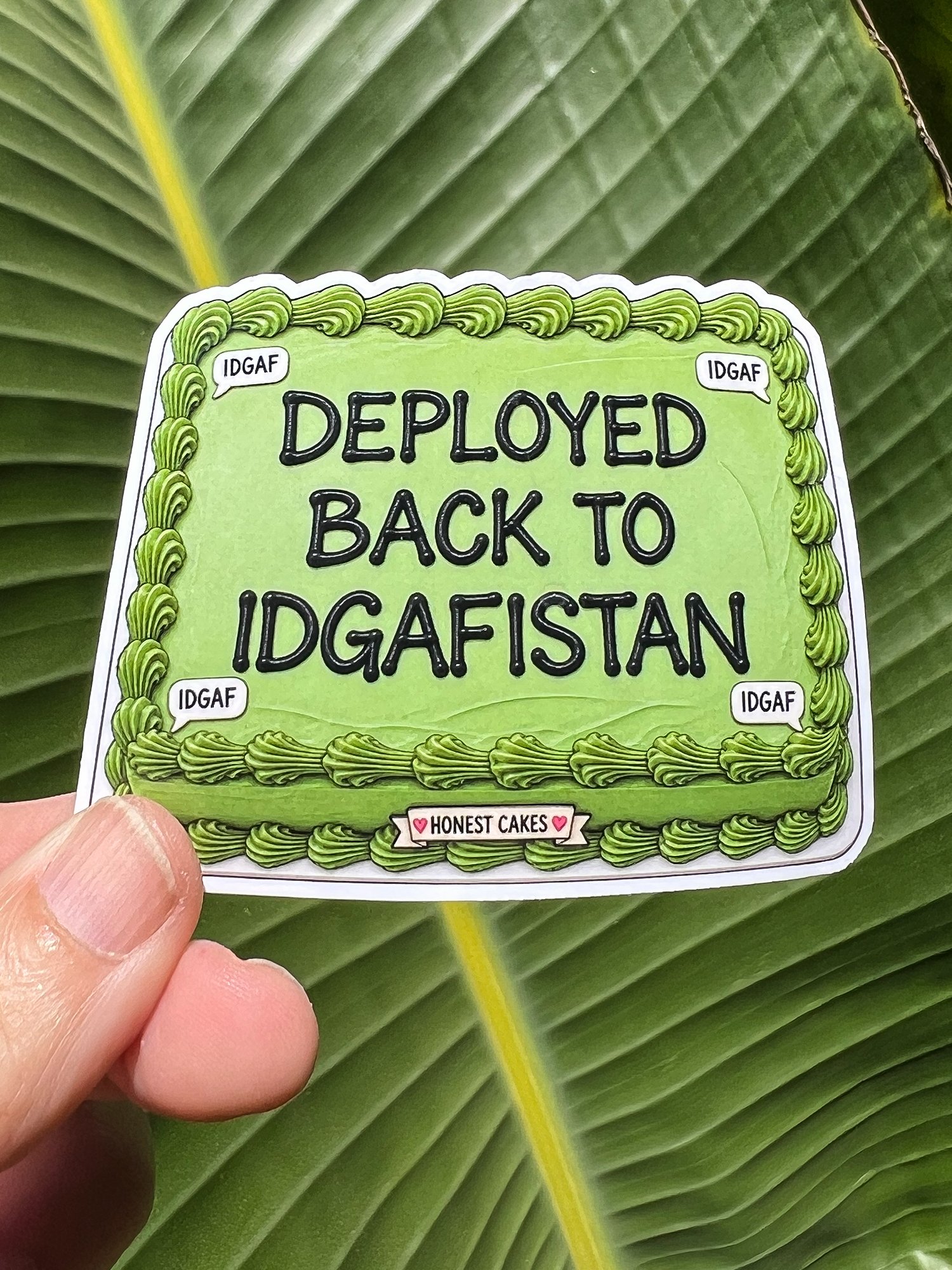 VINYL STICKER: Deployed Back To IDGAF-ISTAN - FREE SHIPPING product image (1)