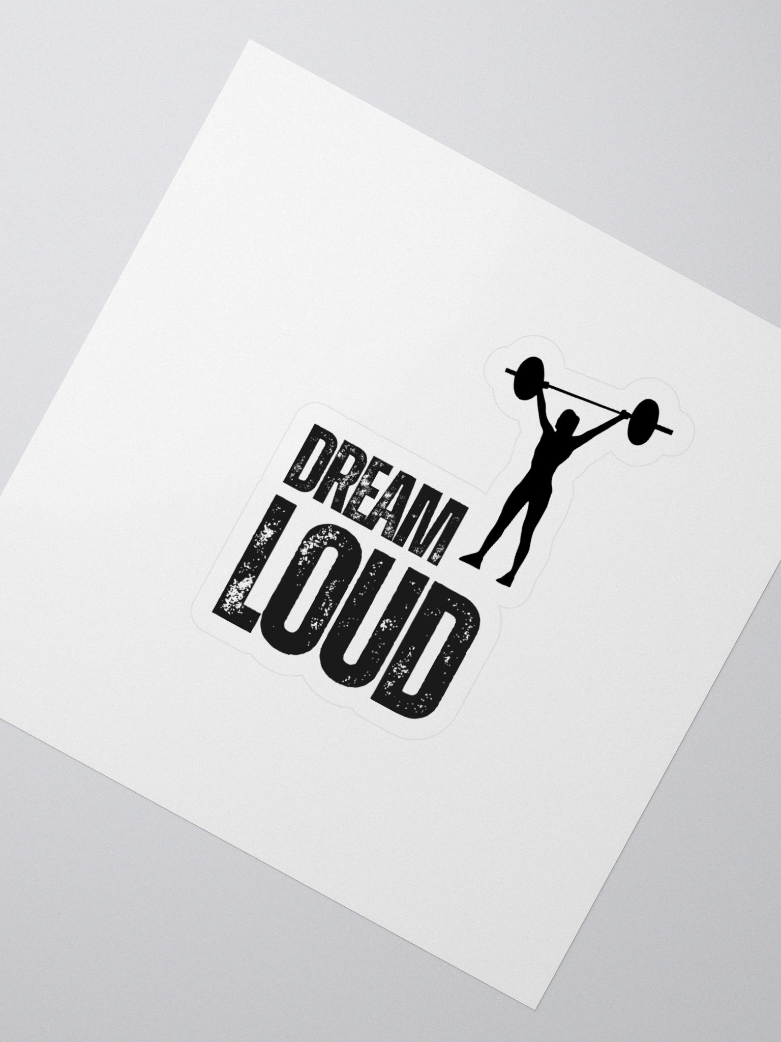 Dream Loud - Woman Lifting - Sticker product image (2)