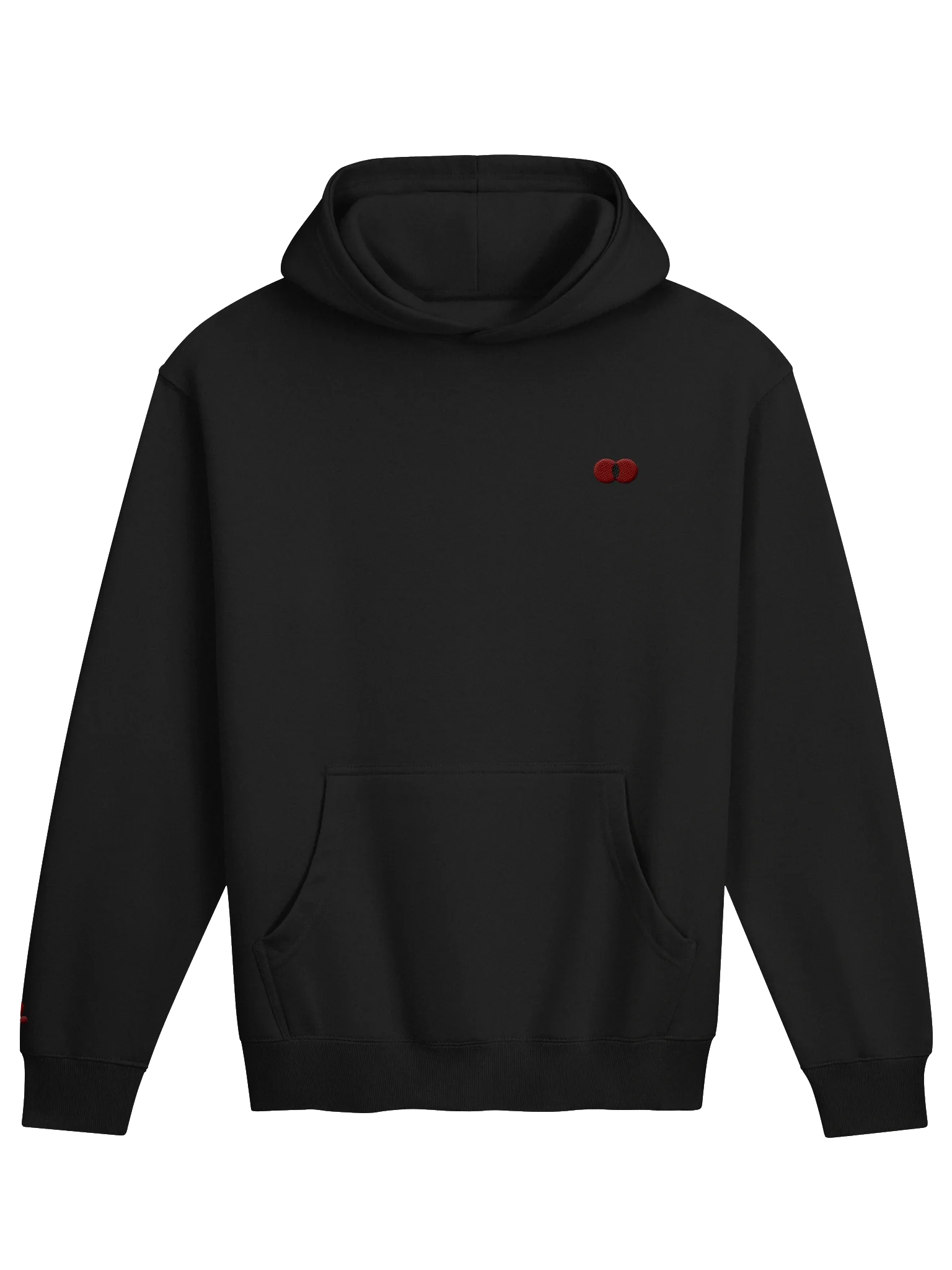 RED DOT HOODIE - BLACK